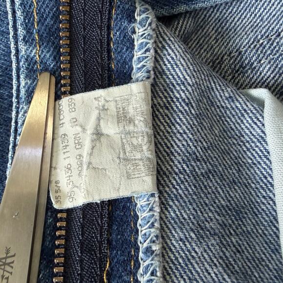 Lee Carpenter Jeans VTG Made in USA Union Straight Leg Medium Wash Men 35x30 - Picture 5 of 13